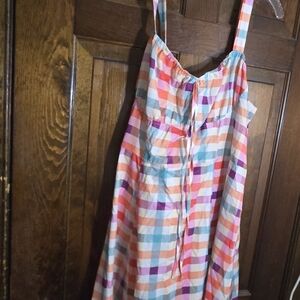 SHEIN Multicolor Checkered Maxi Dress